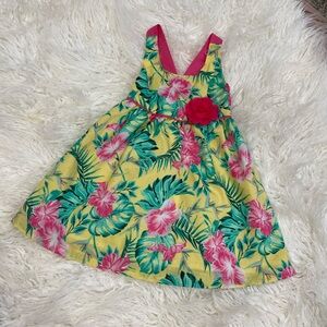 Penelope Mack 18M Girls Floral Tropical Sundress